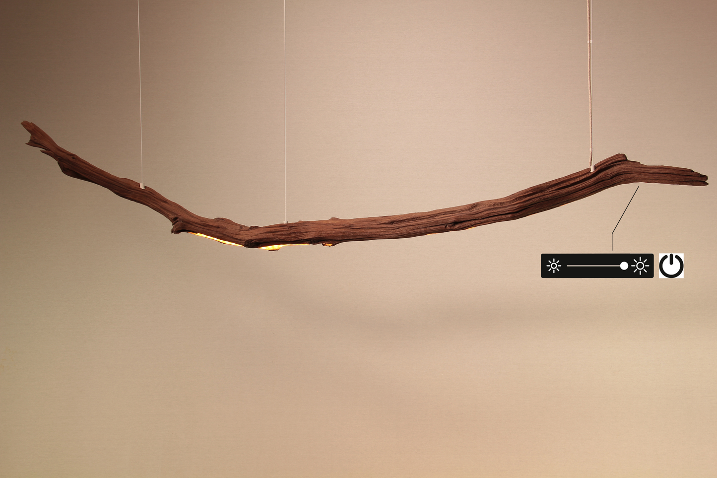 Lampada da tavolo / striscia LED / ramo di quercia da 177 cm