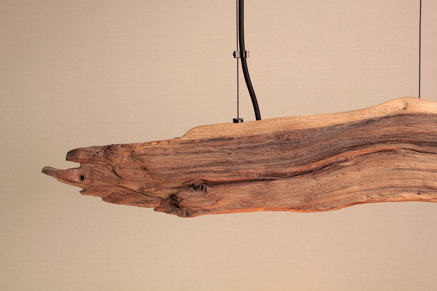 Dining table lamp / LED strip / 133 cm oak branch