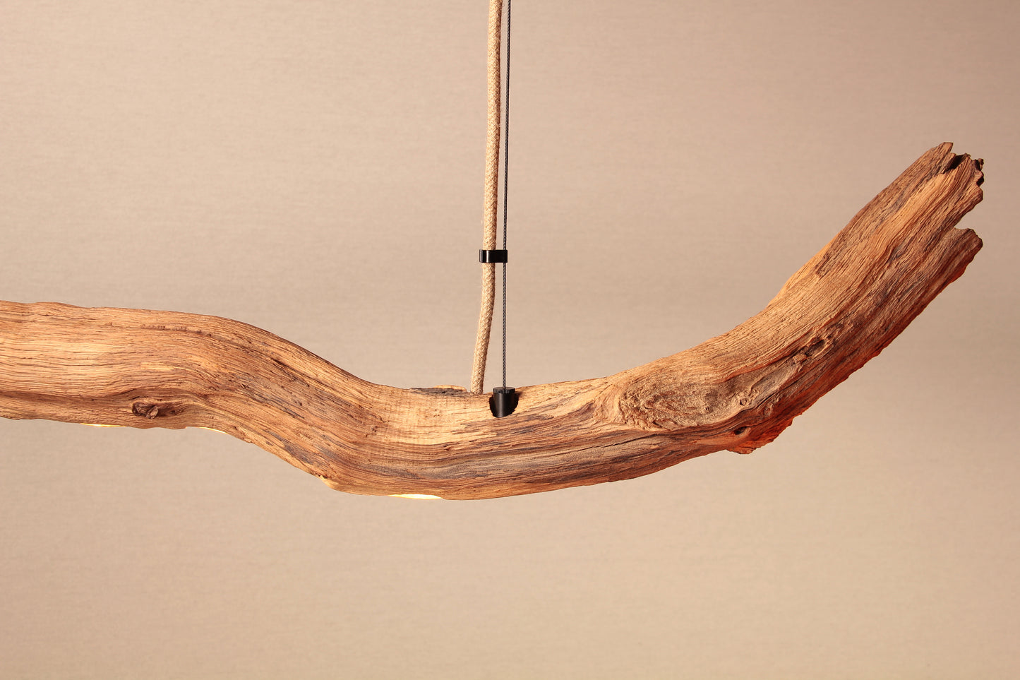 Dining table lamp - handmade unique piece - 160cm oak branch
