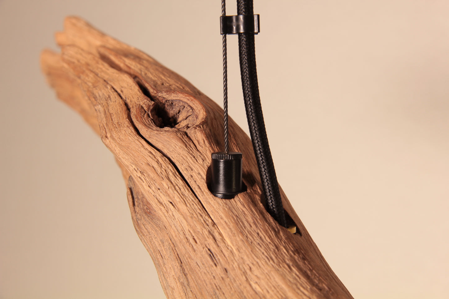 Lampe de table - fait main pièce unique - 153cm branche de chêne