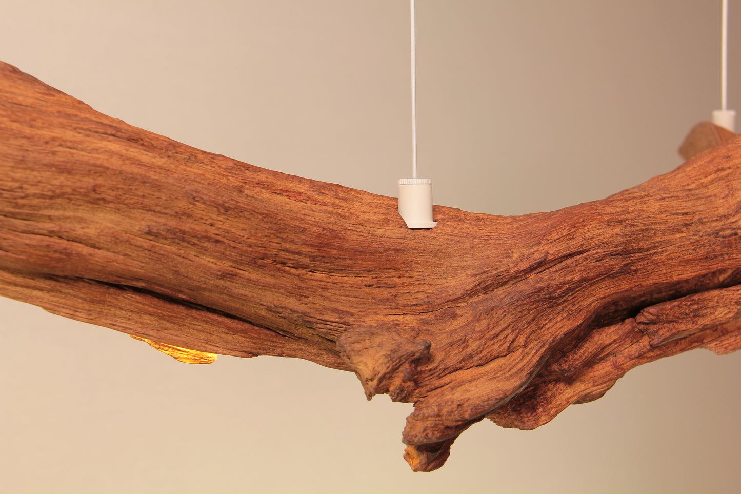 LED-Esstischleuchte - handgefertigtes Unikat - 84cm Eichenast