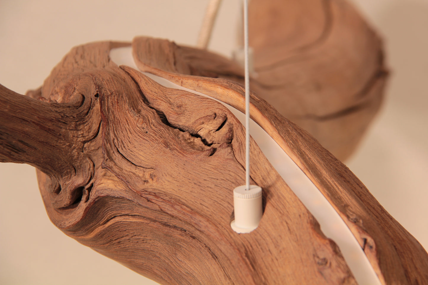 Dining table lamp / LED strip / 181 cm oak branch