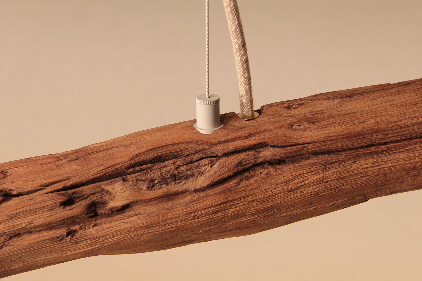 LED lampada da tavolo da pranzo - pezzo unico fatto a mano - 166cm ramo di quercia