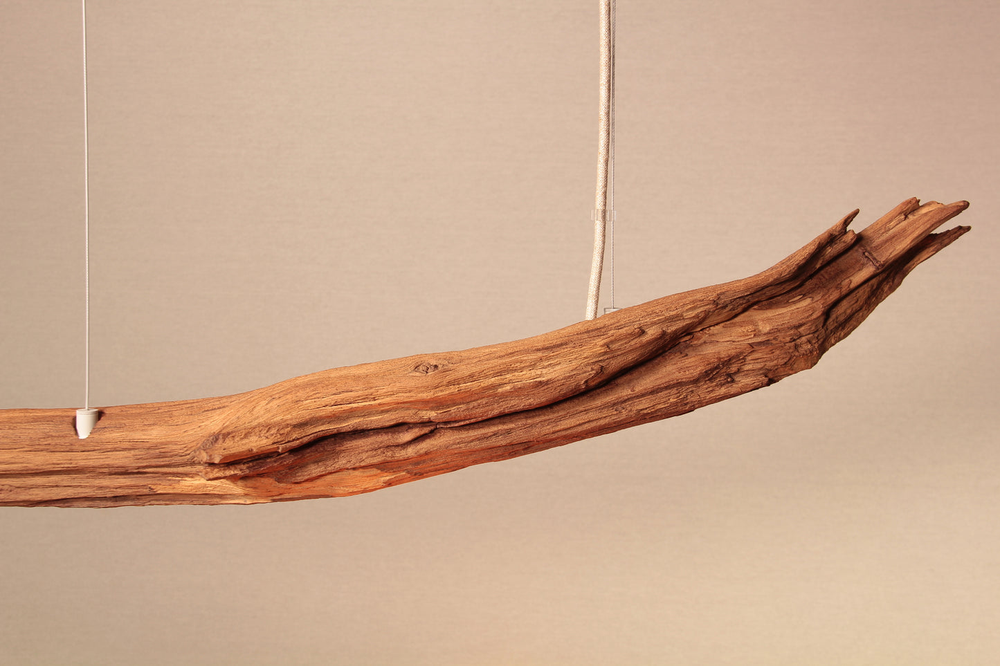 Dining table lamp - handmade unique piece - 135cm oak branch