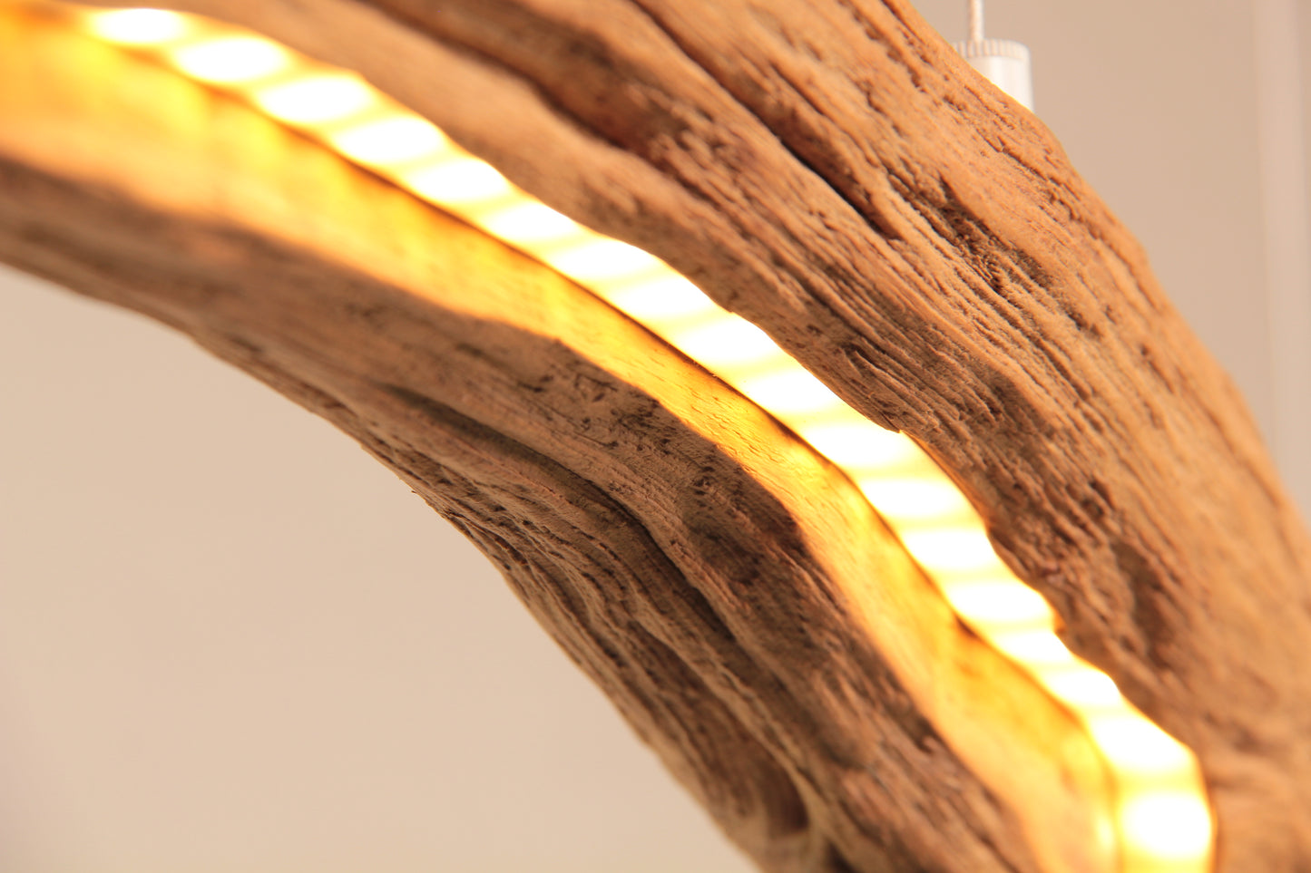 LED lampada da tavolo da pranzo - pezzo unico fatto a mano - 199cm ramo di quercia