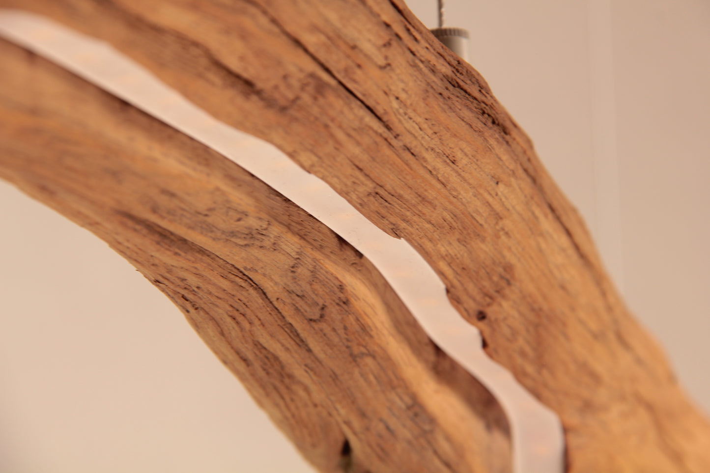 LED lampada da tavolo da pranzo - pezzo unico fatto a mano - 199cm ramo di quercia