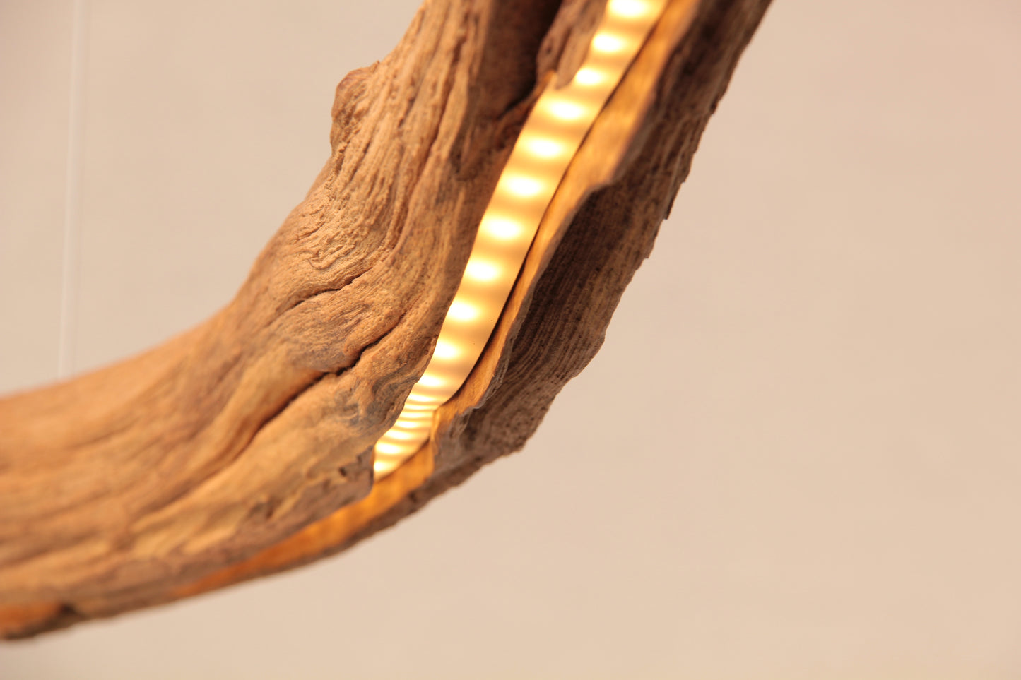 Dining table lamp - handmade unique piece - 135cm oak branch