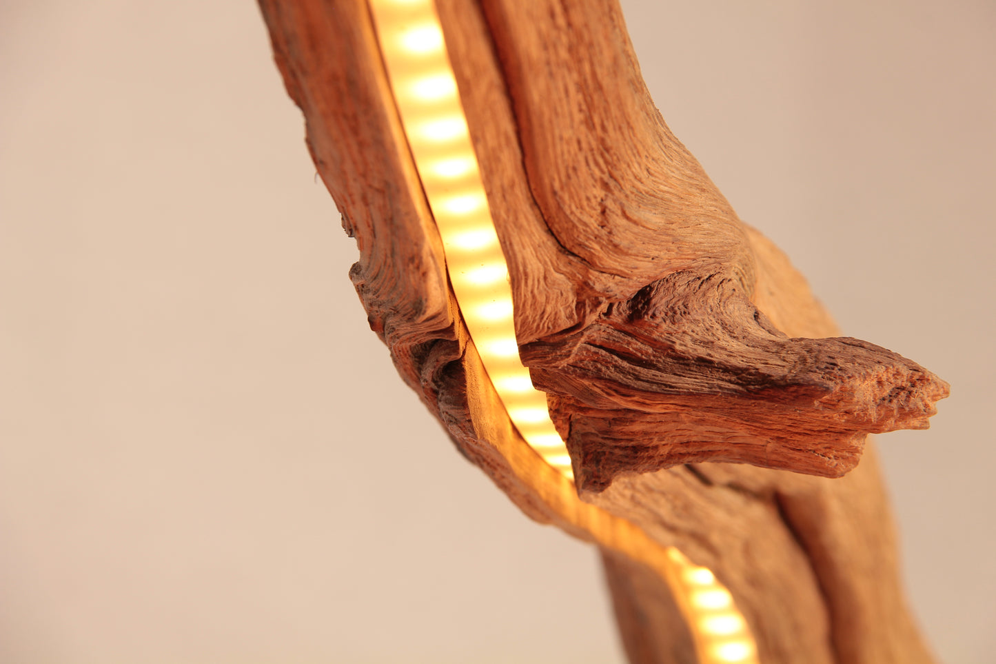 Dining table lamp - handmade unique piece - 160cm oak branch