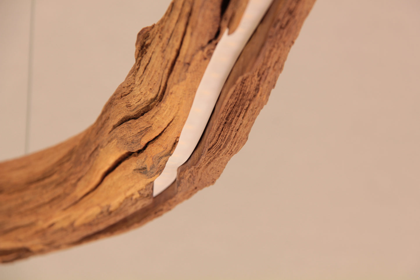 Dining table lamp - handmade unique piece - 135cm oak branch