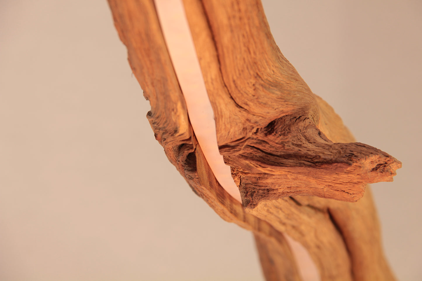 Dining table lamp - handmade unique piece - 160cm oak branch