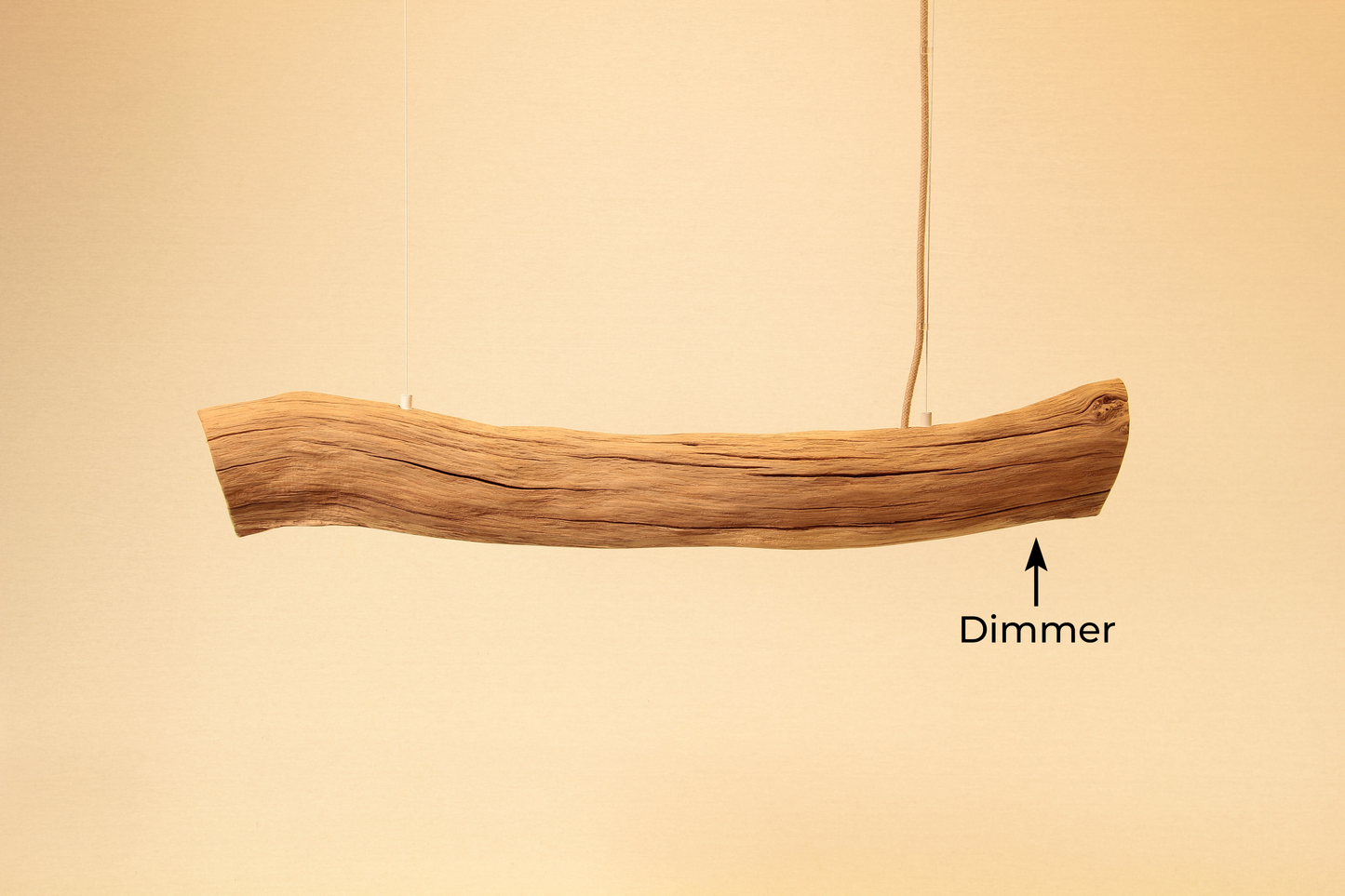 Dining table lamp / LED strip / 96 cm oak branch