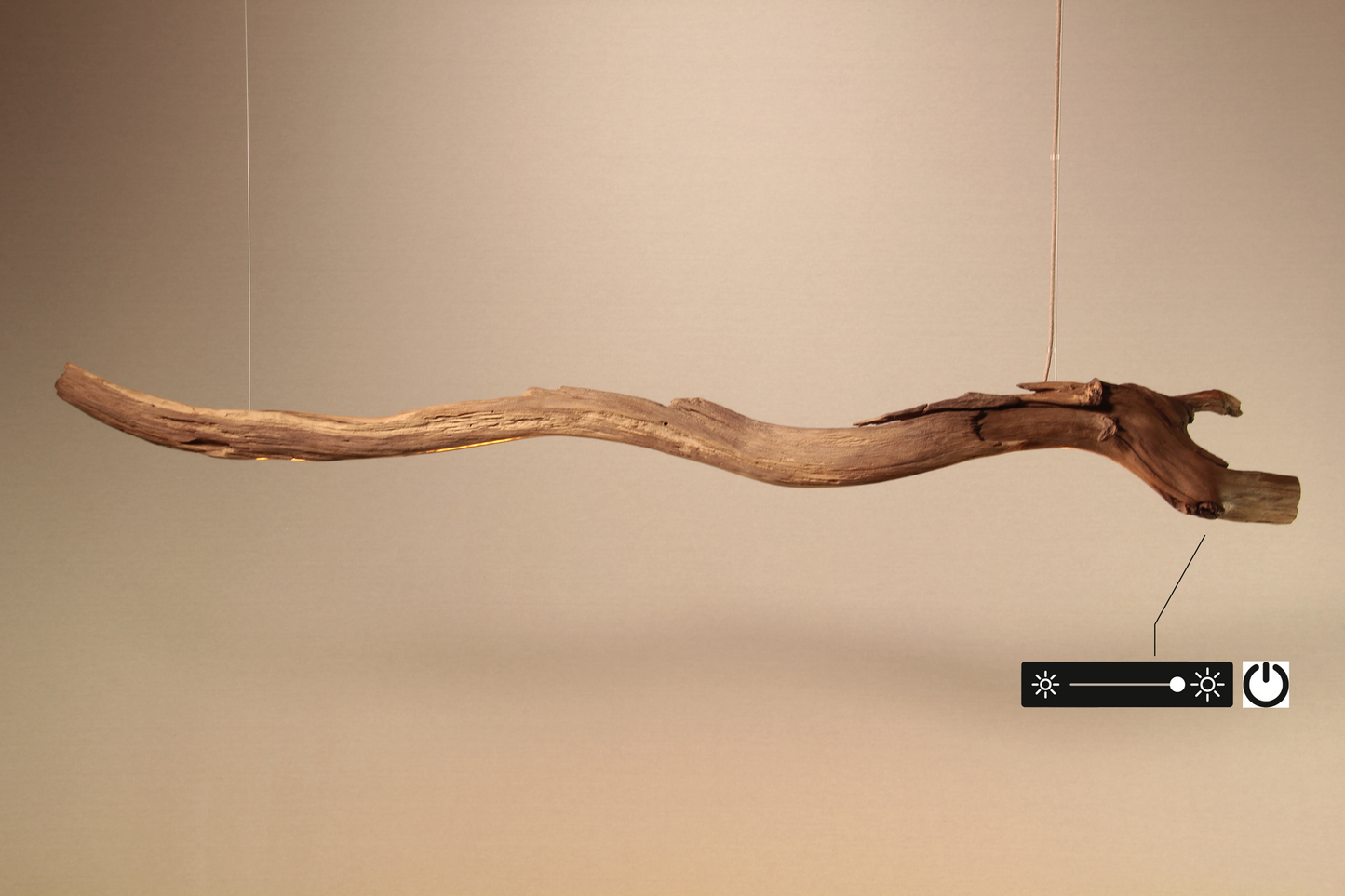 Lampada da tavolo / striscia LED / ramo di quercia da 177 cm