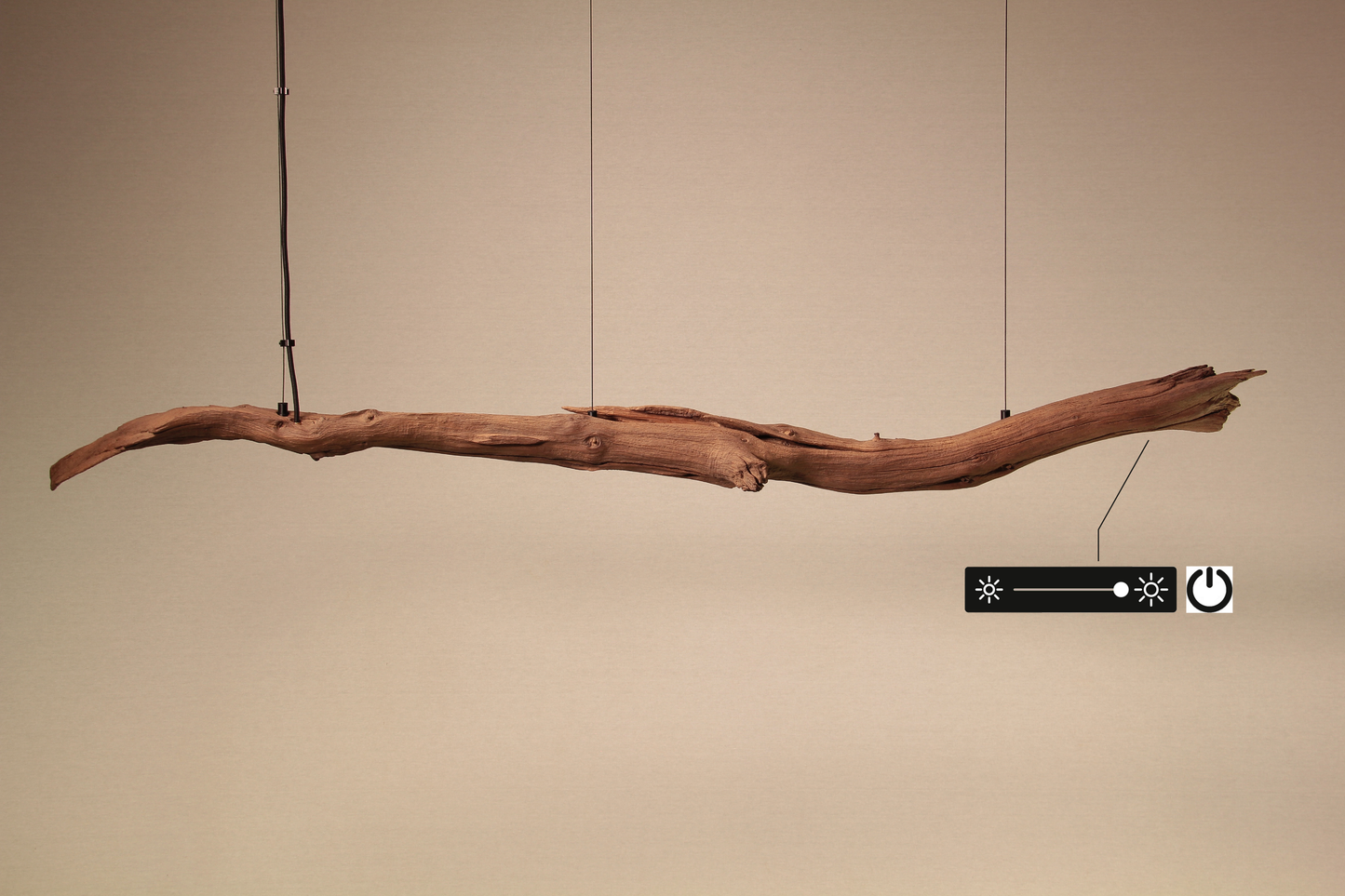 Lampada da tavolo / striscia LED / ramo di quercia da 151 cm