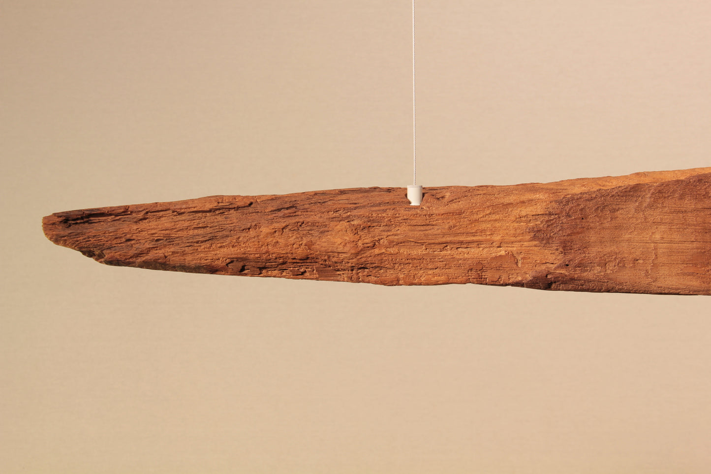 Lampada da tavolo da pranzo - pezzo unico fatto a mano - trave in rovere 134cm