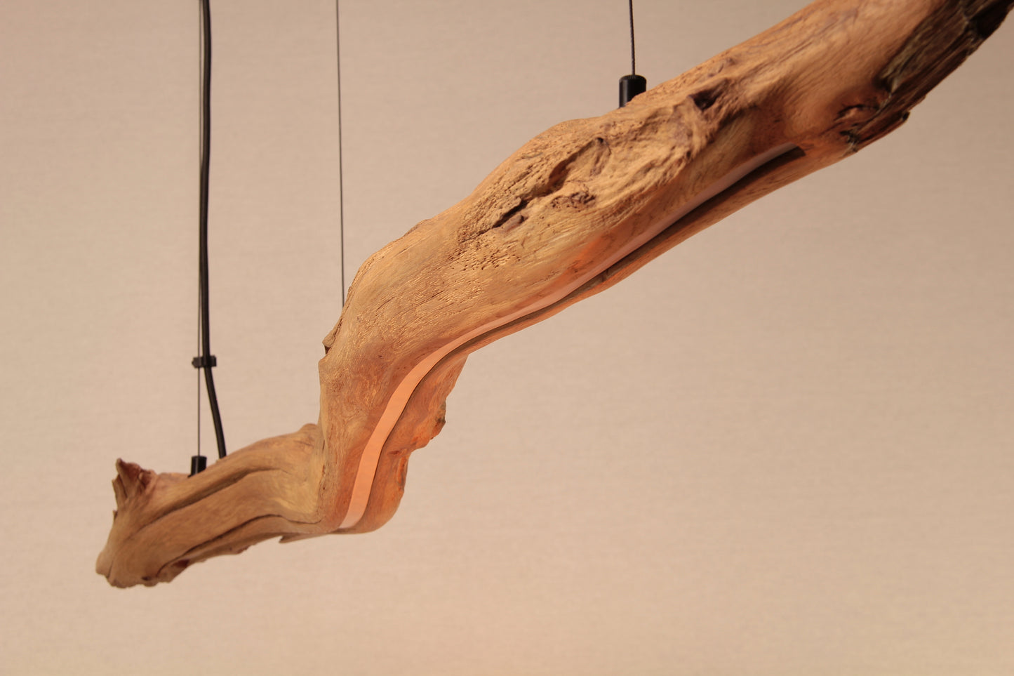 Dining table lamp / LED strip / 122 cm oak branch