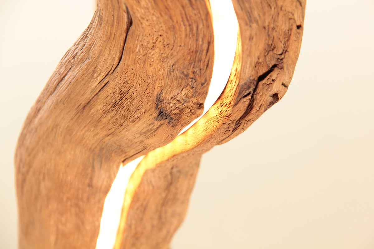 Dining table lamp - handmade unique piece - 80cm oak branch