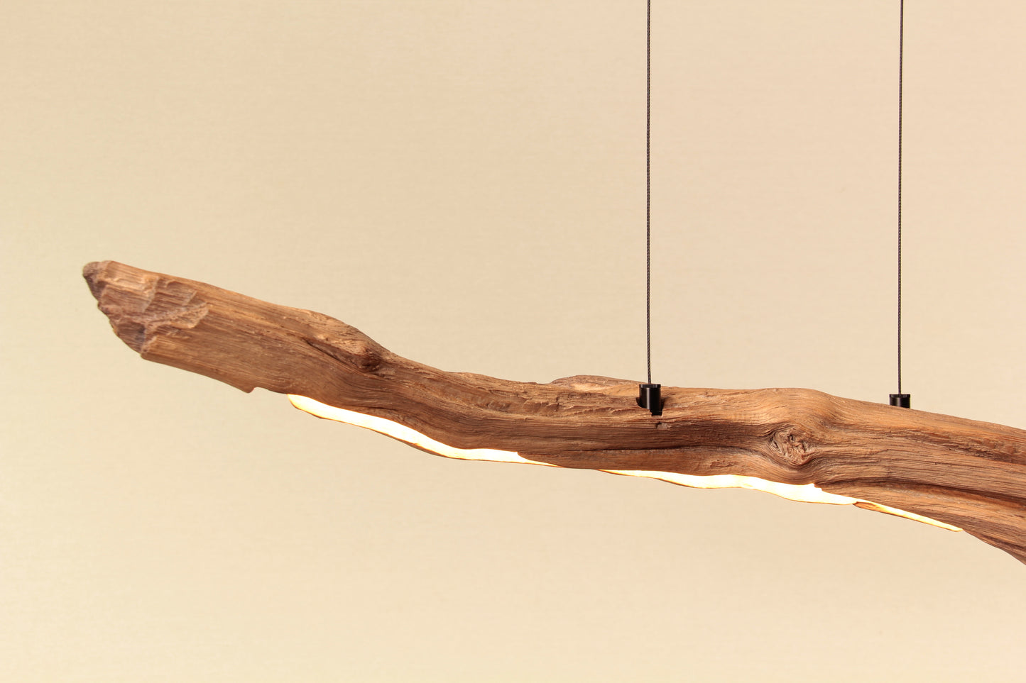 Lampe de table à manger - fait main pièce unique - 113cm branche de chêne