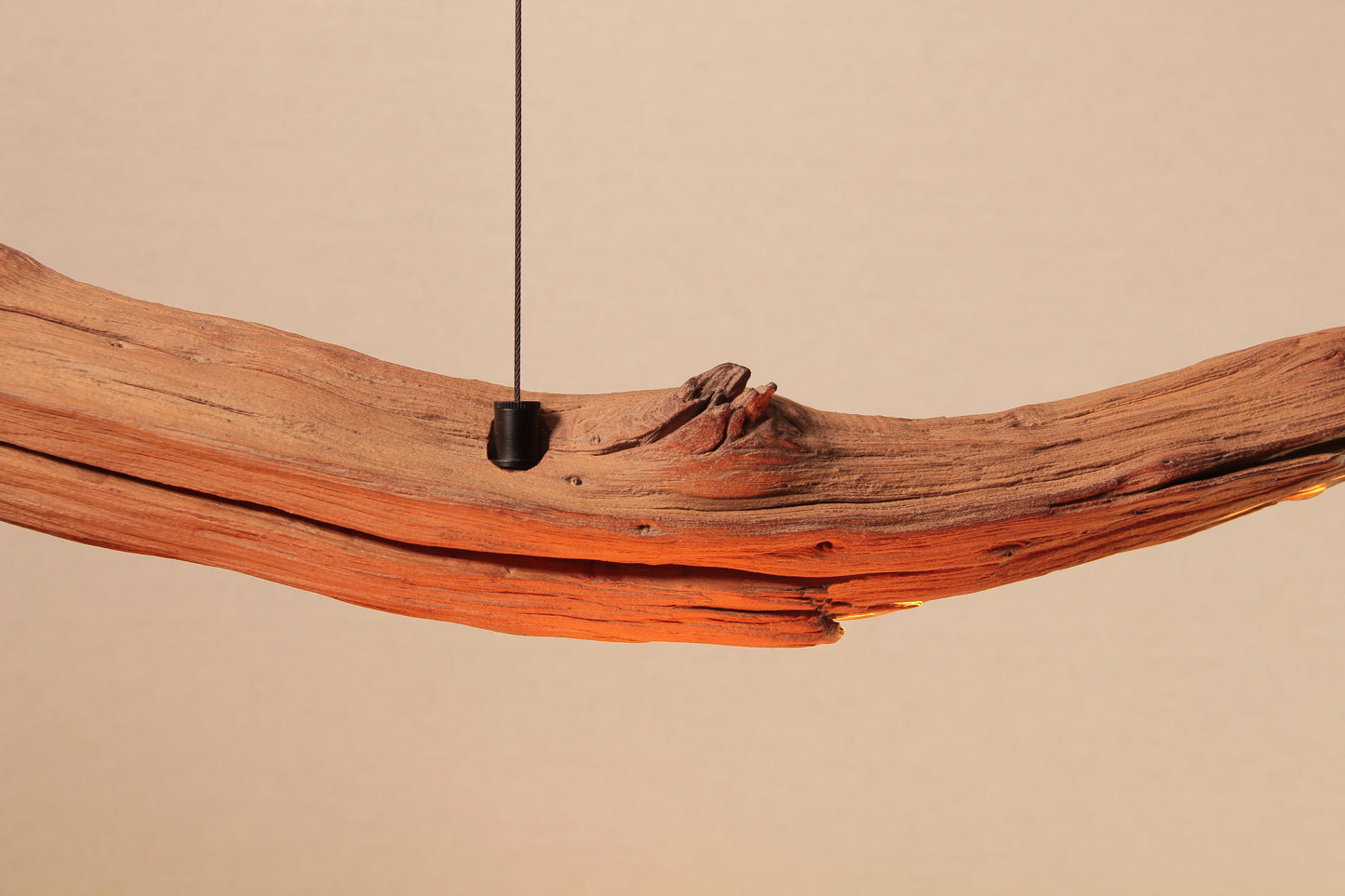 Lampe de table / bande LED / branche de chêne de 130 cm