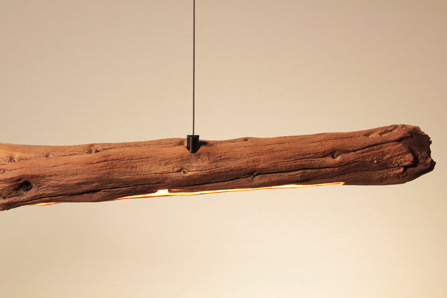 Dining table lamp - handmade unique piece - 128cm oak branch