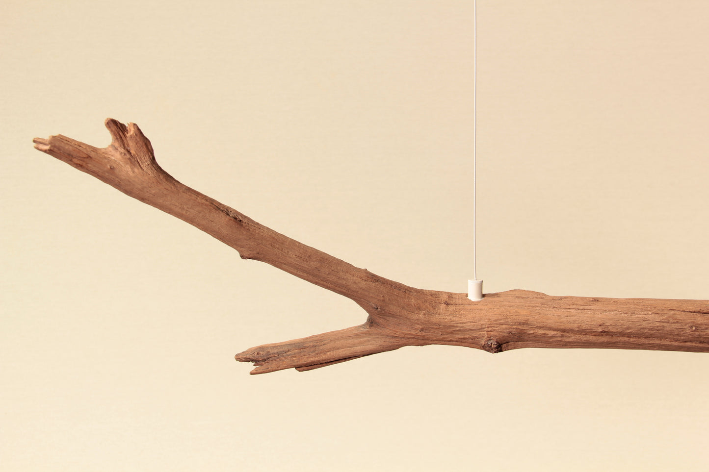 Dining table lamp - handmade unique piece - 159cm oak branch