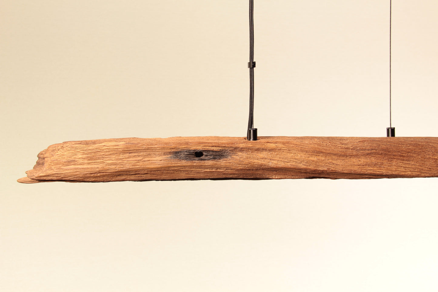 Esstischleuchte - handgefertigtes Unikat - 119cm Eichenbalken