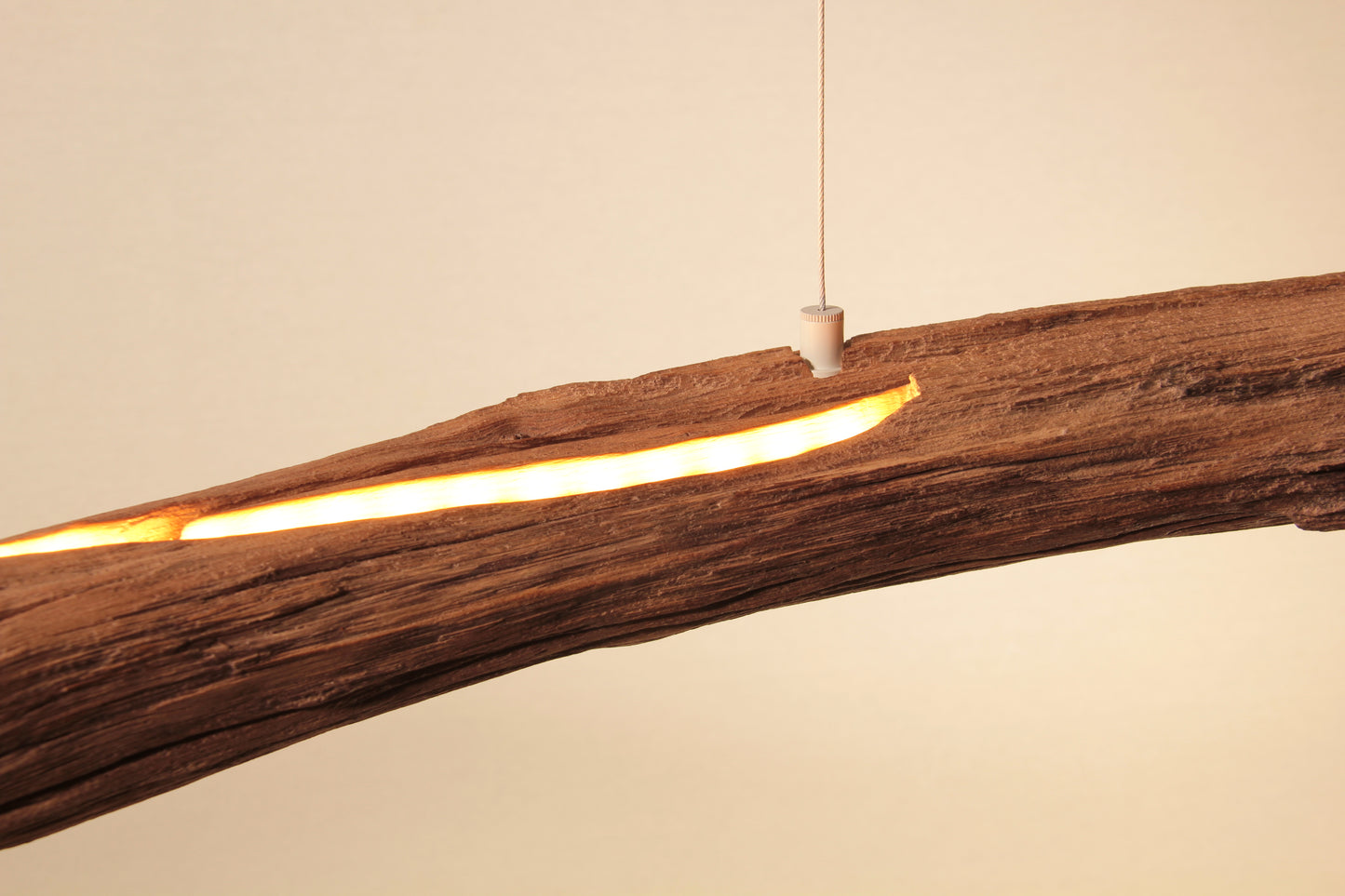 Dining table lamp - handmade unique piece - 152cm oak branch