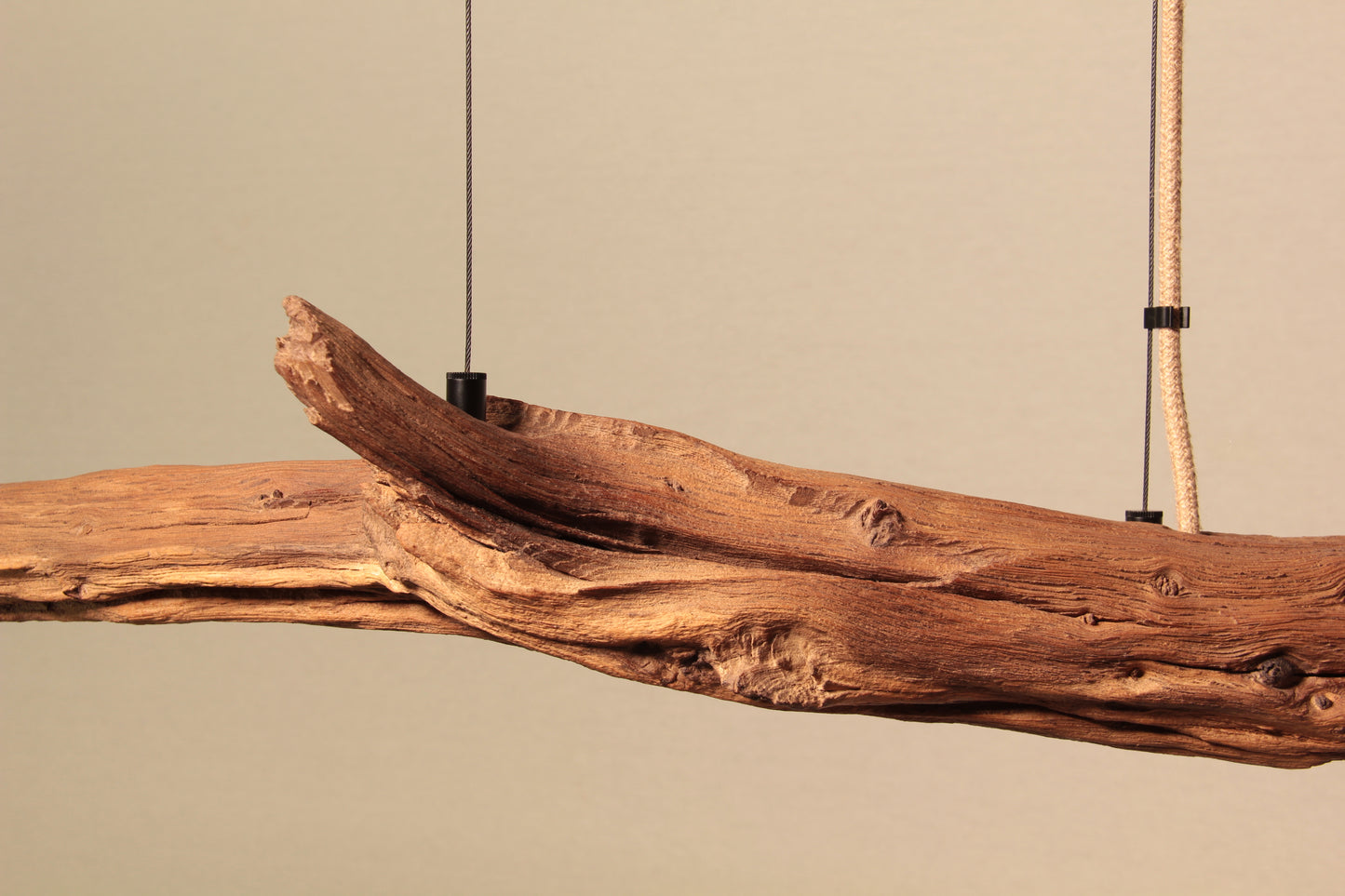 Dining table lamp - handmade unique piece - 128cm oak branch