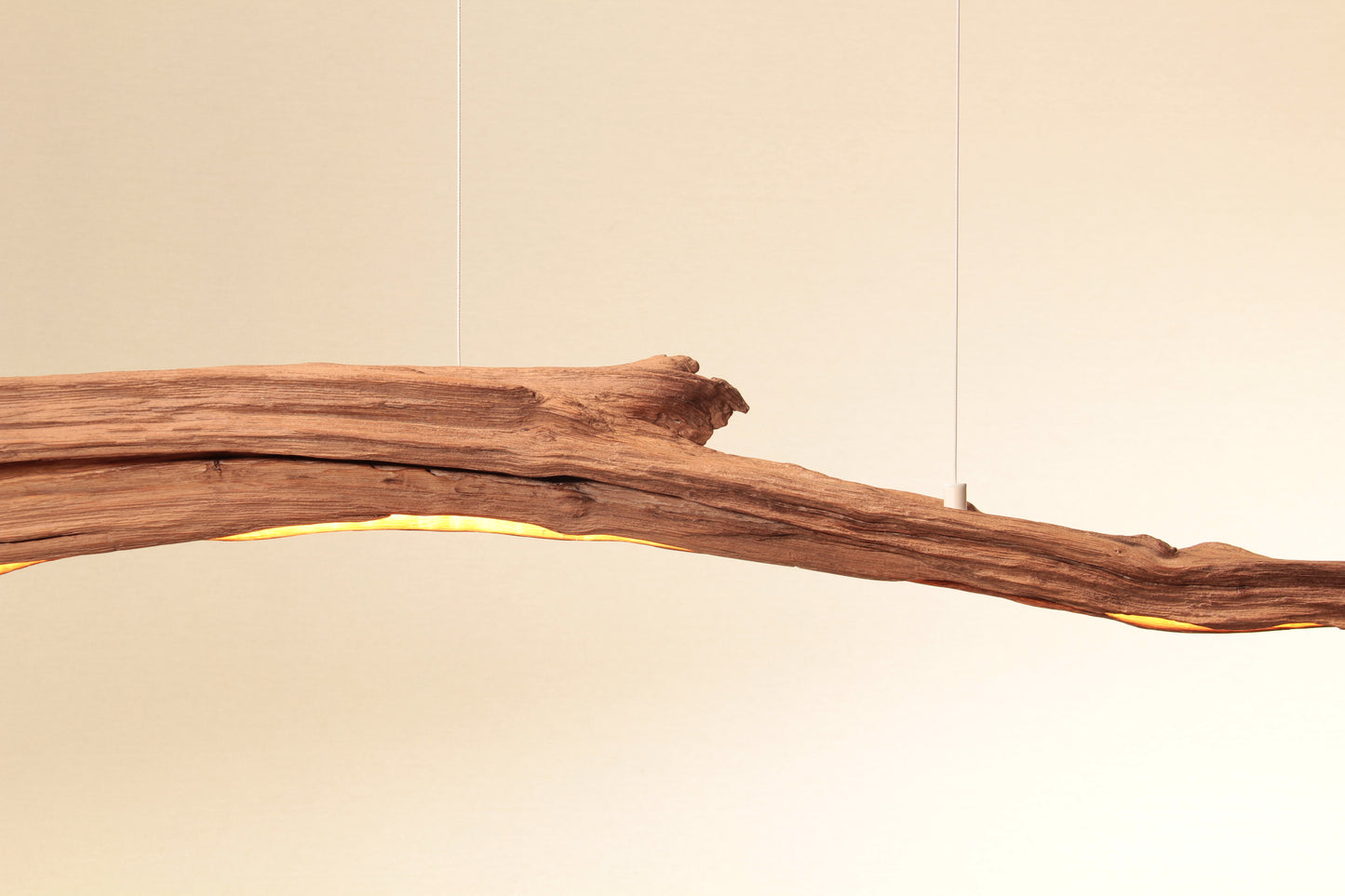 Esstischleuchte - handgefertigtes Unikat - 152cm Eichenast