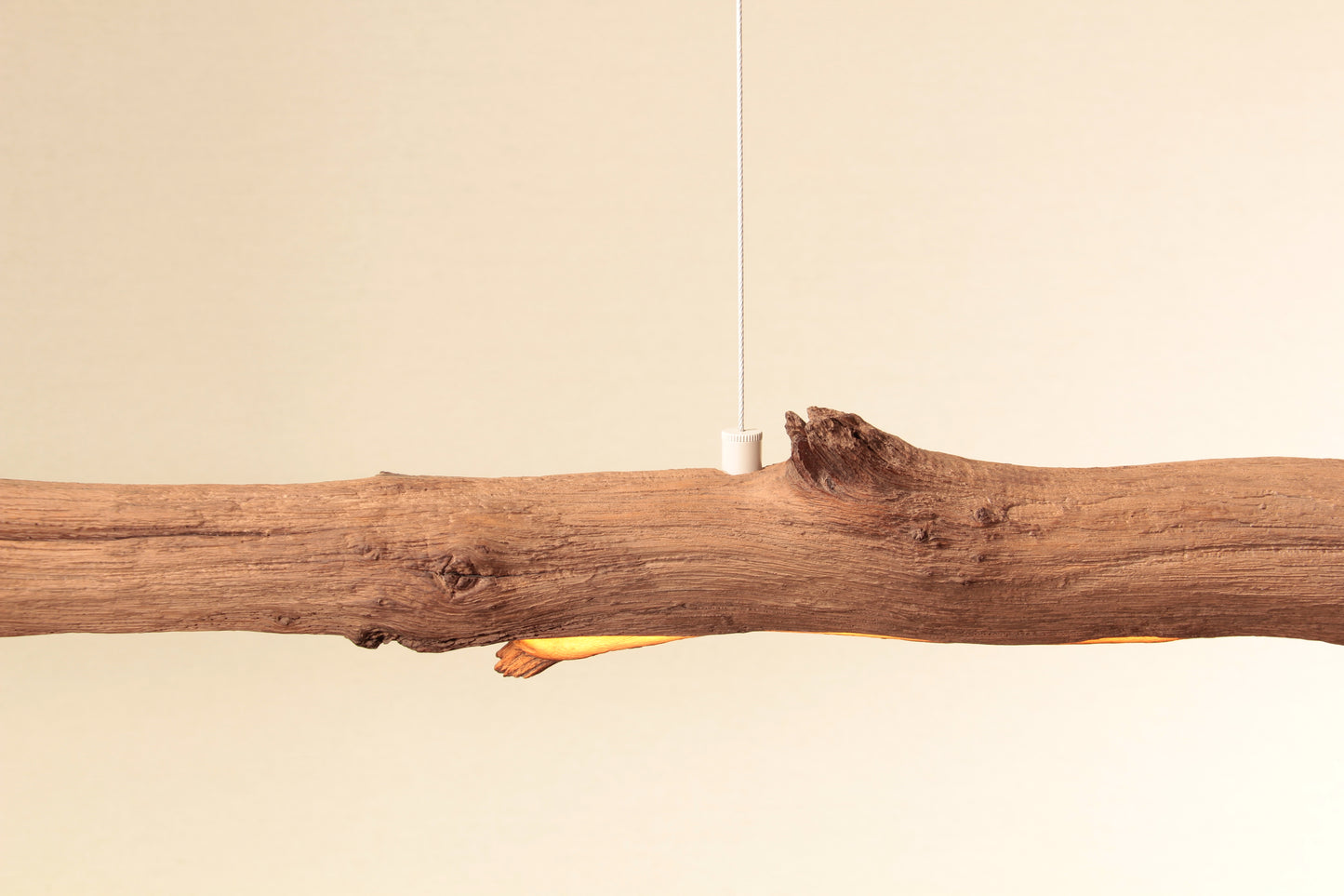 Dining table lamp - handmade unique piece - 159cm oak branch