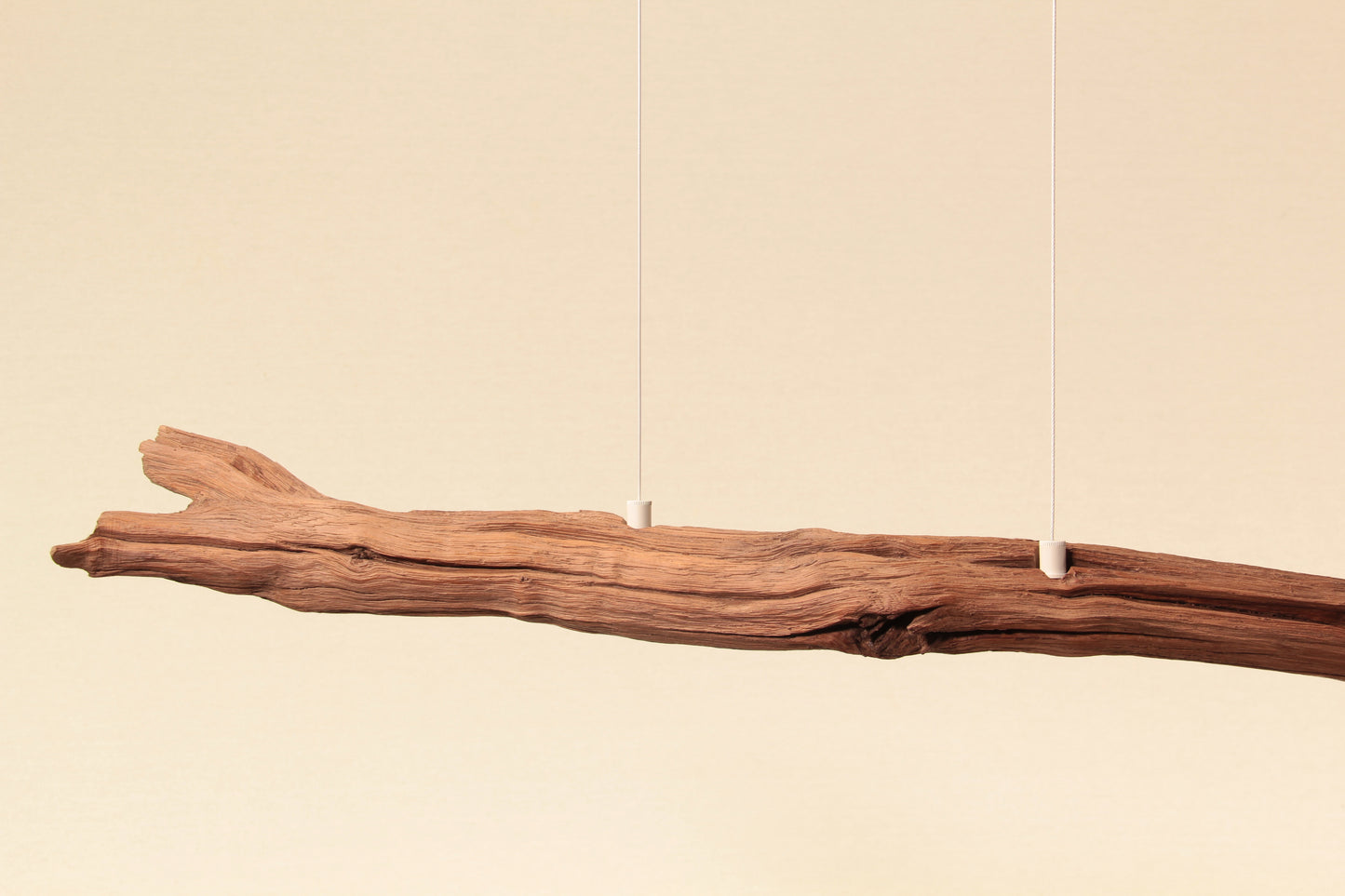 Lampe de table à manger - fait main pièce unique - 158cm branche de chêne