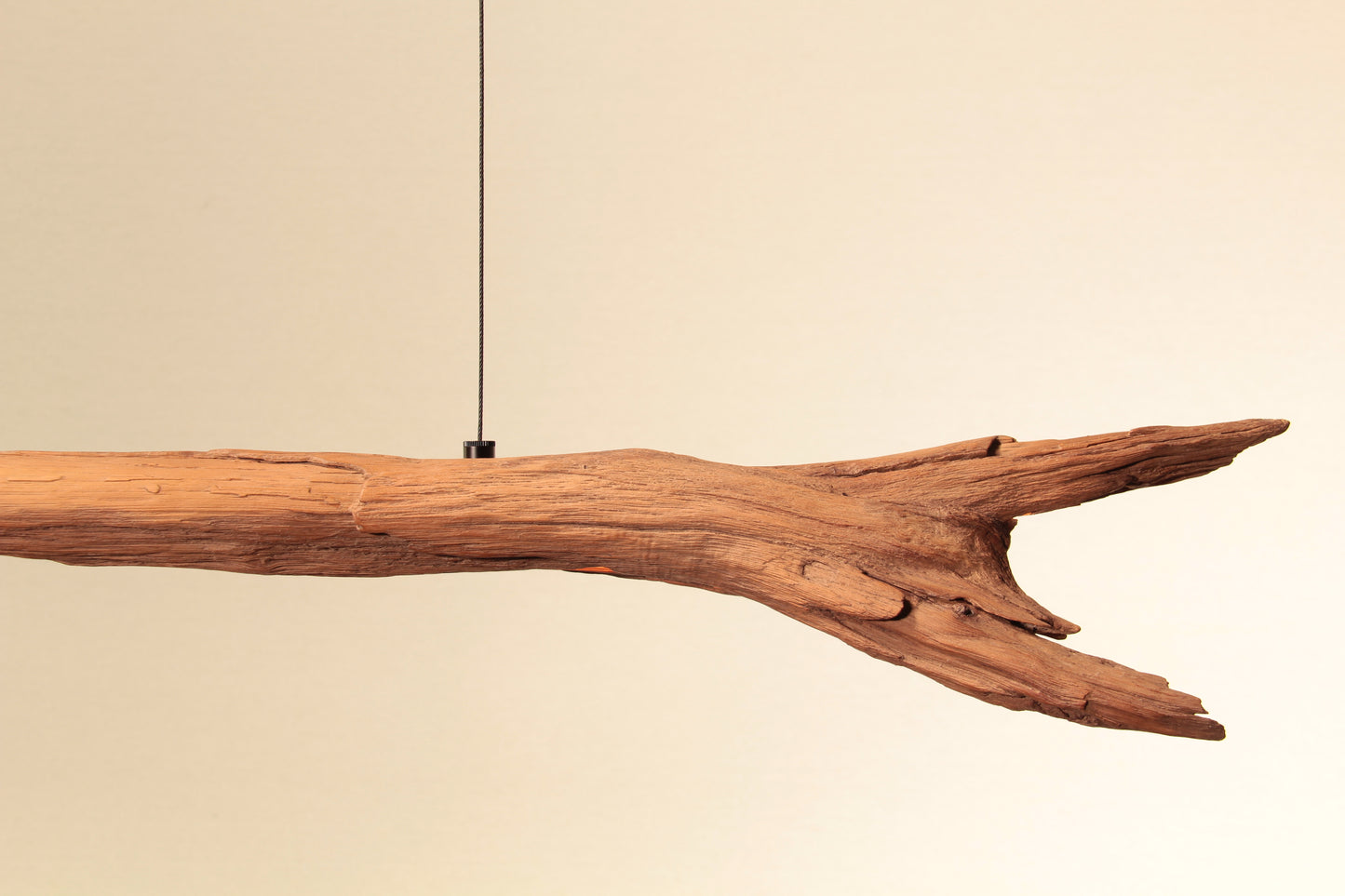 Lampe de table à manger - pièce unique fabriquée à la main - branche de chêne de 170 cm