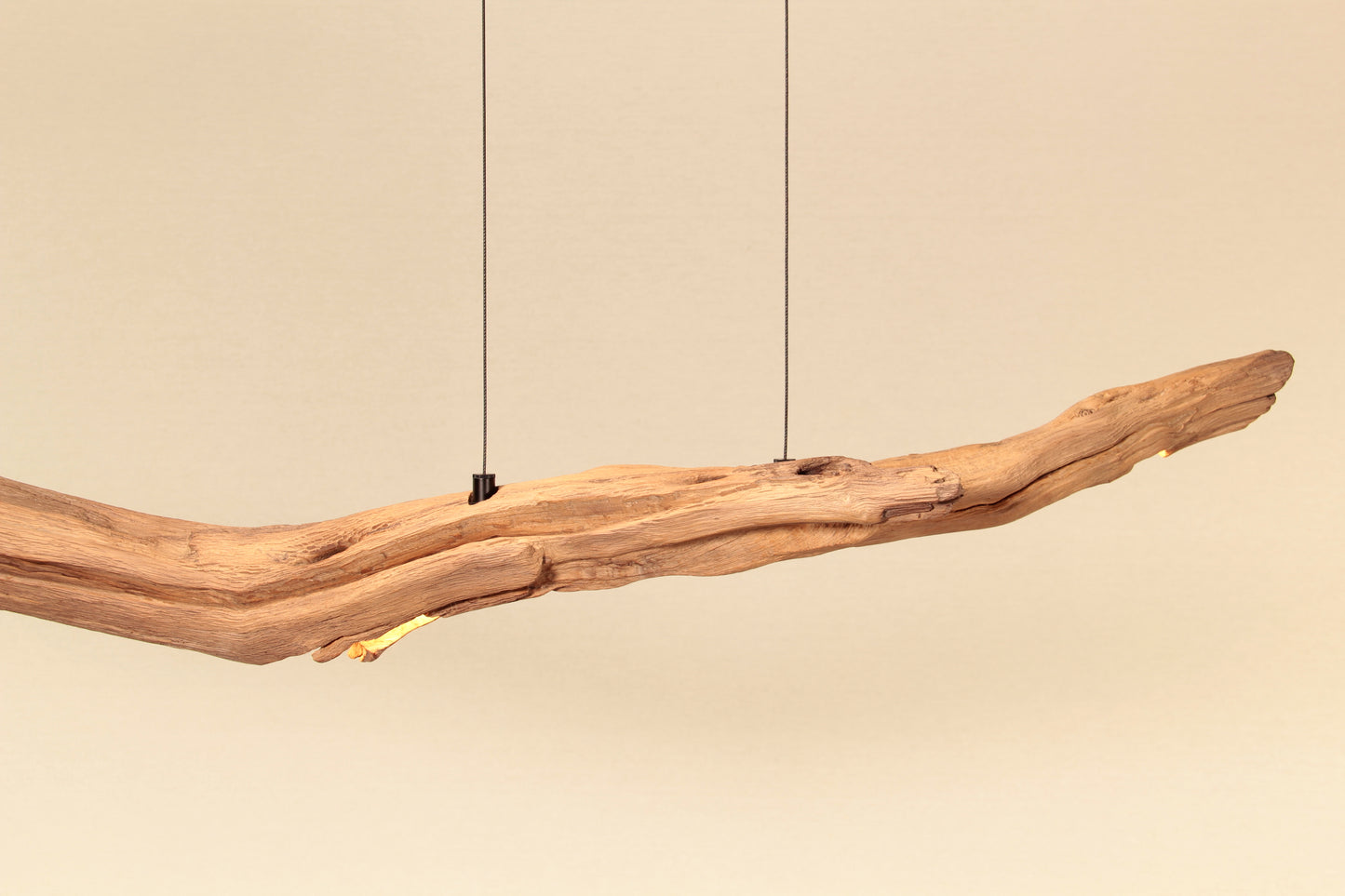 Lampe de table à manger - fait main pièce unique - 113cm branche de chêne