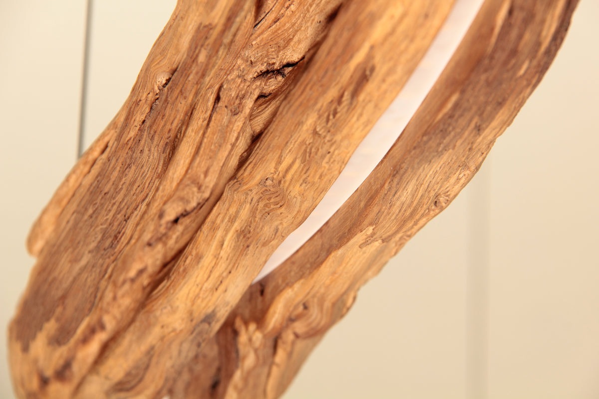 Lampada da tavolo da pranzo - pezzo unico fatto a mano - 178cm ramo di quercia