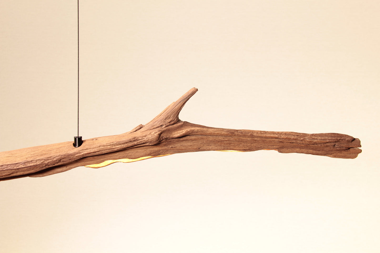 Esstischleuchte - handgefertigtes Unikat - 234cm Eichenast
