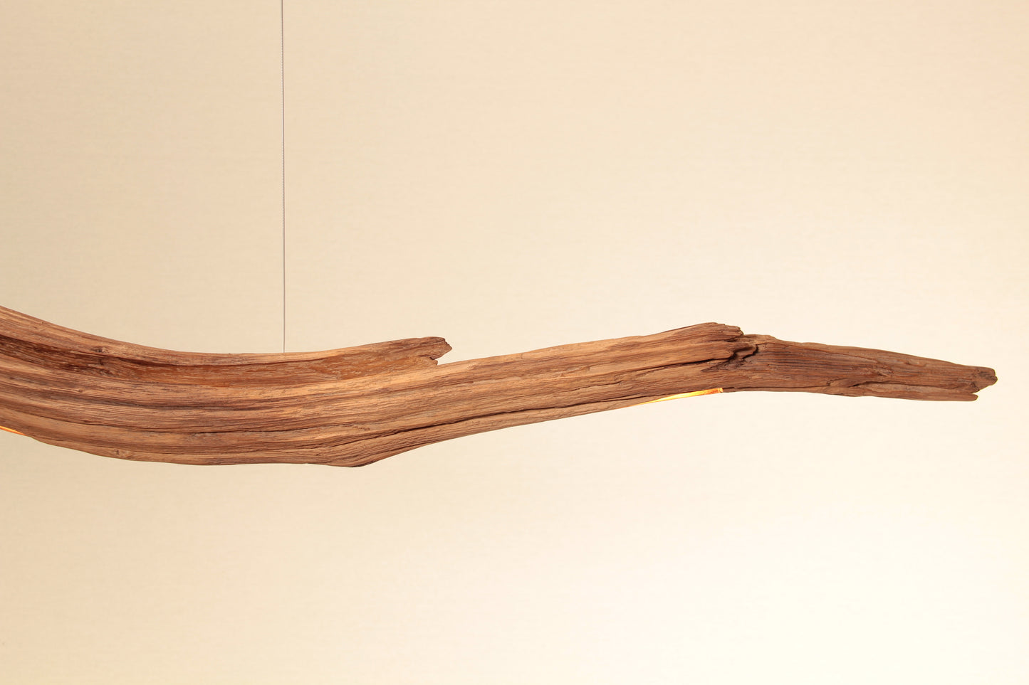 Lampe de table à manger - fait main pièce unique - 229cm branche de chêne