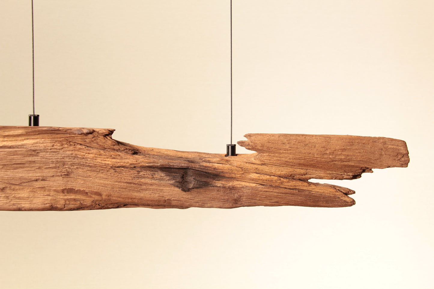 Lampe de table à manger - fait main pièce unique - 123cm poutre en chêne