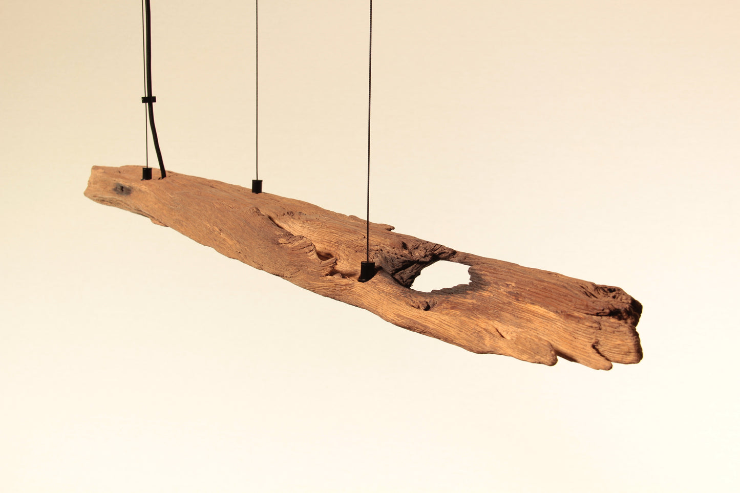 Esstischleuchte - handgefertigtes Unikat - 119cm Eichenbalken