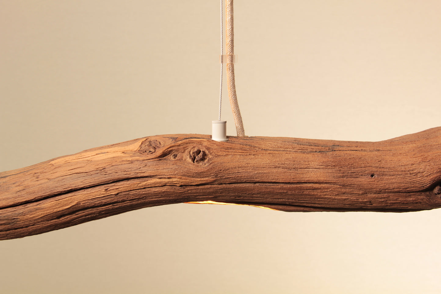 Dining table lamp - handmade unique piece - 152cm oak branch