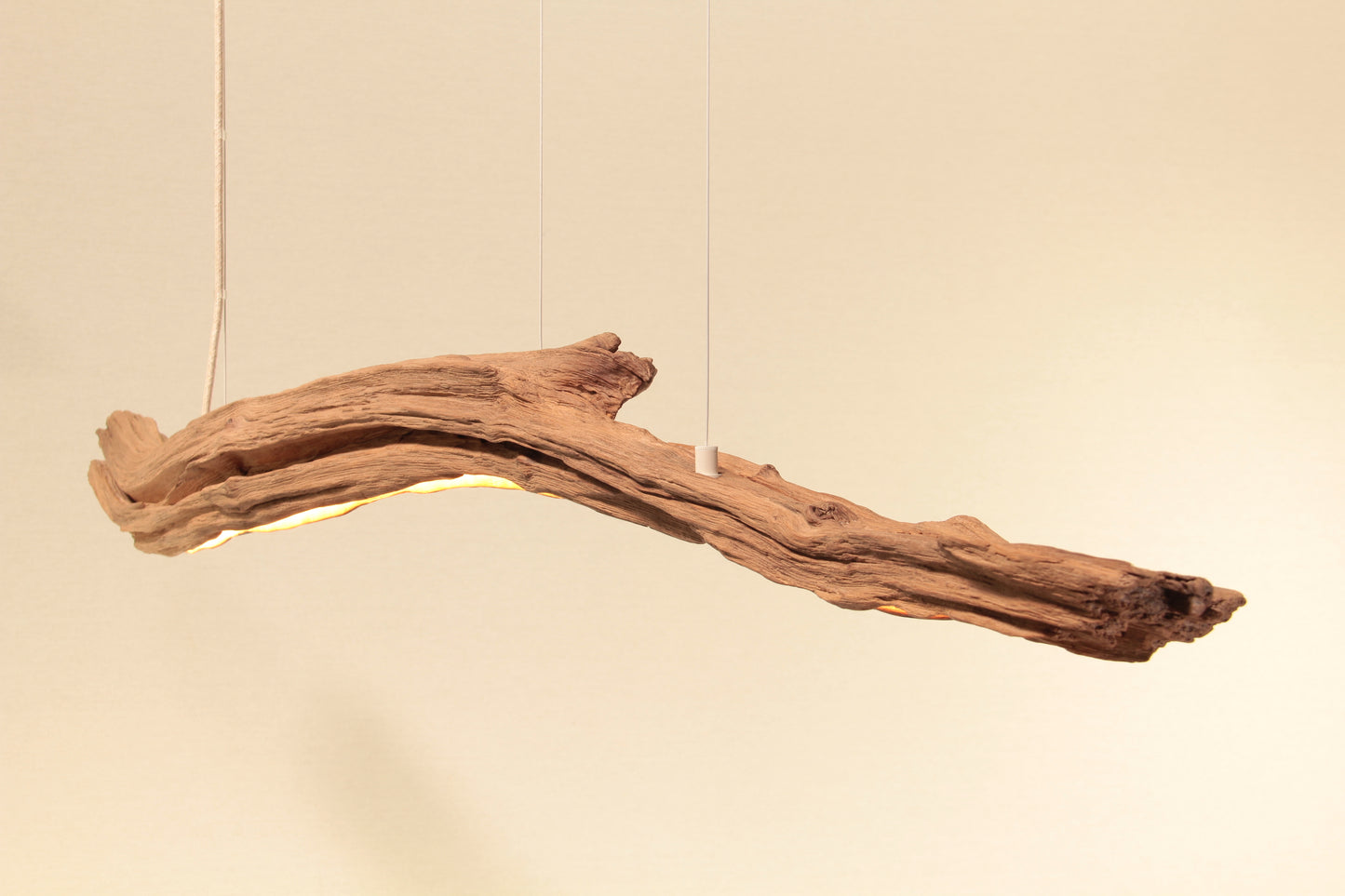 Esstischleuchte - handgefertigtes Unikat - 152cm Eichenast