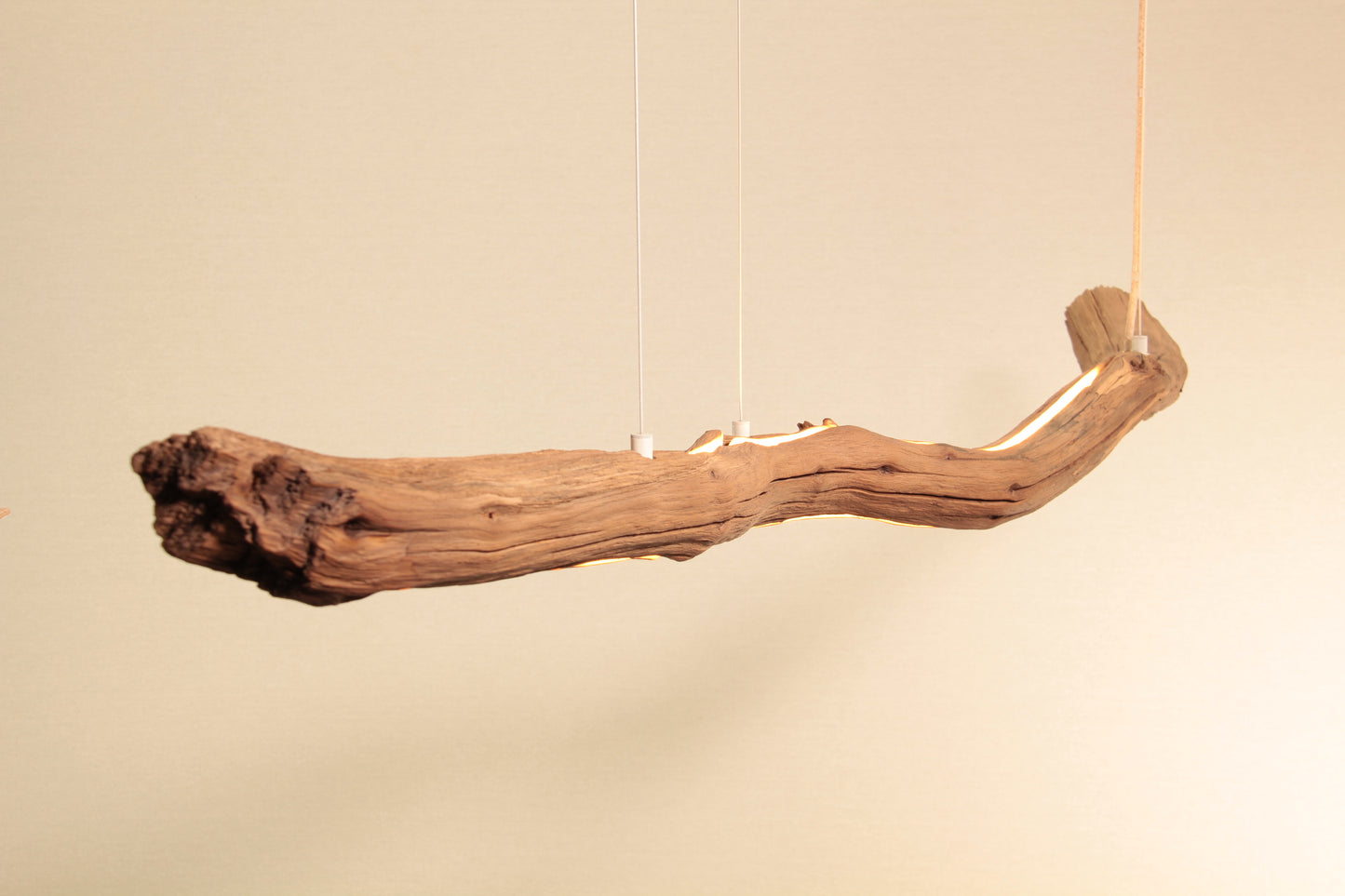 Dining table lamp - handmade unique piece - 152cm oak branch