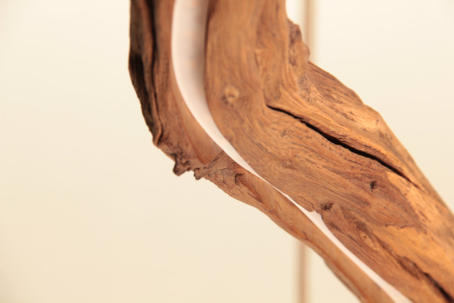 Dining table lamp - handmade unique piece - 128cm oak branch
