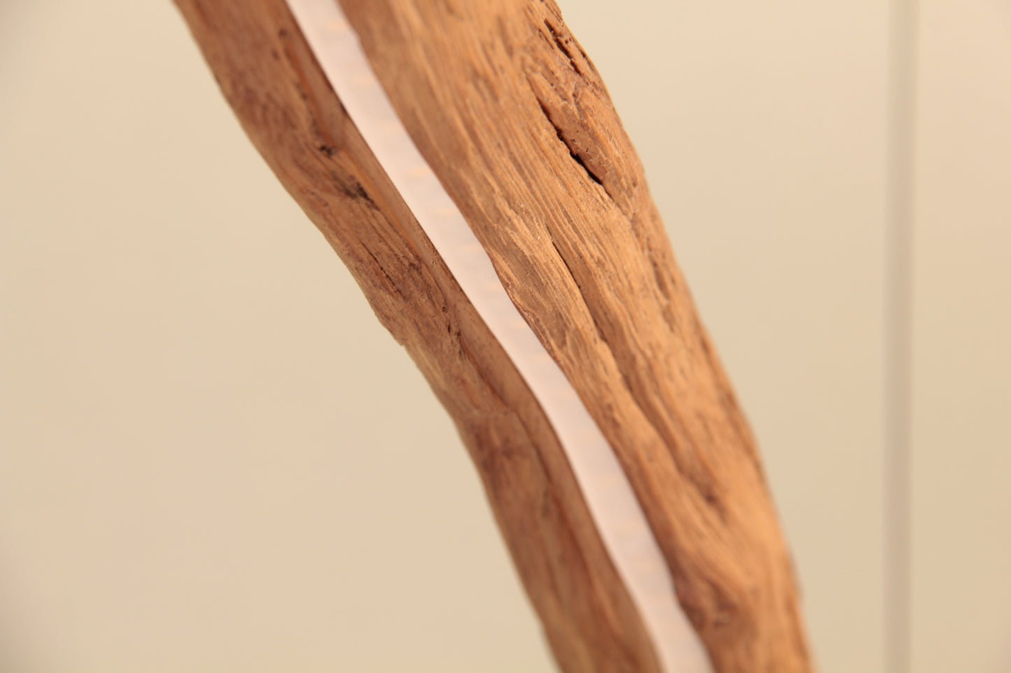 Lampada da tavolo da pranzo - pezzo unico fatto a mano - ramo di quercia di 151 cm