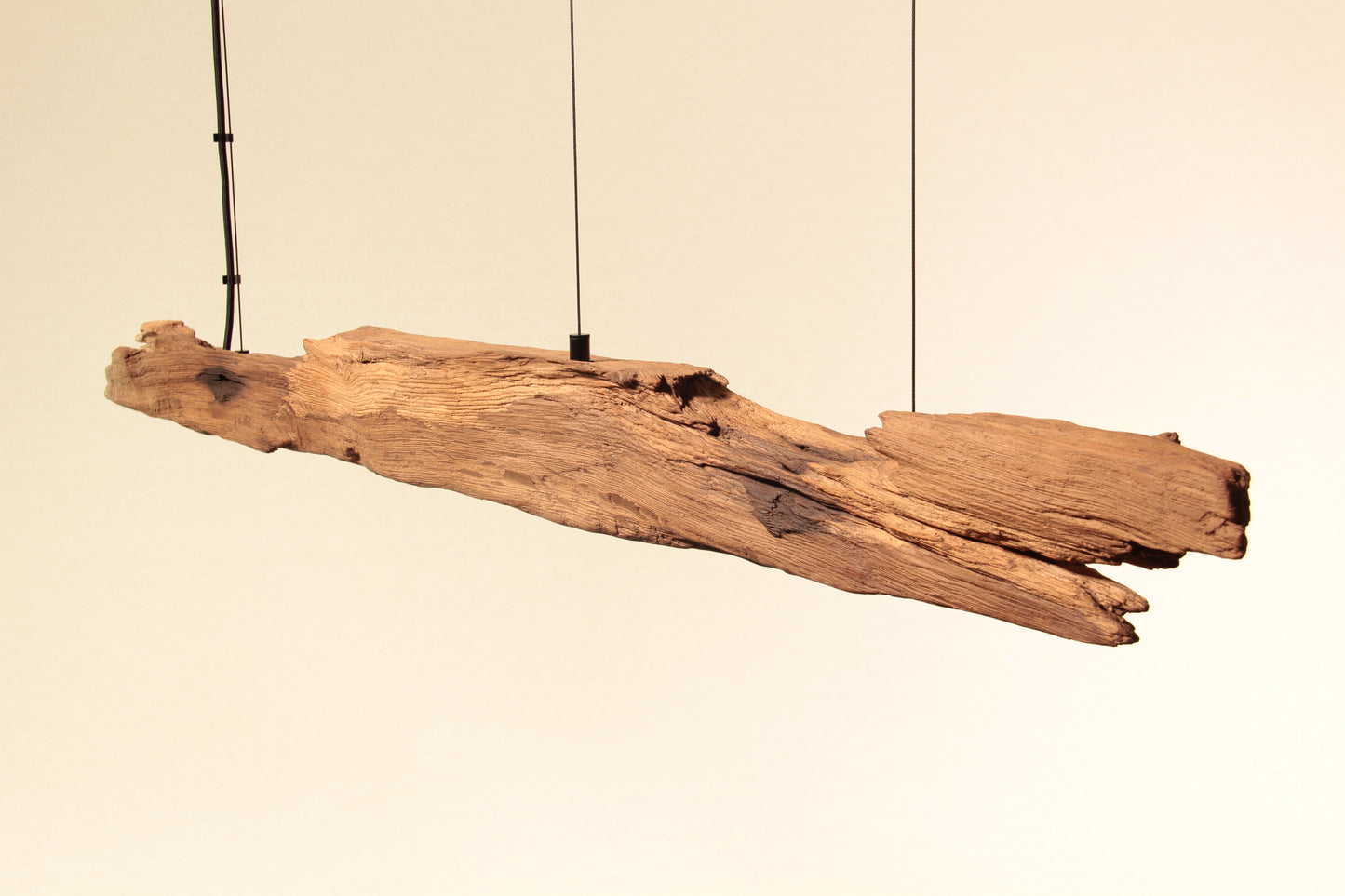 Lampe de table à manger - fait main pièce unique - 123cm poutre en chêne