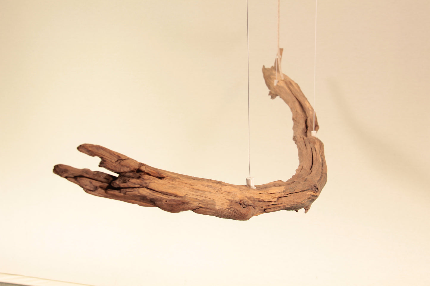 Dining table lamp - handmade unique piece - 187cm oak branch