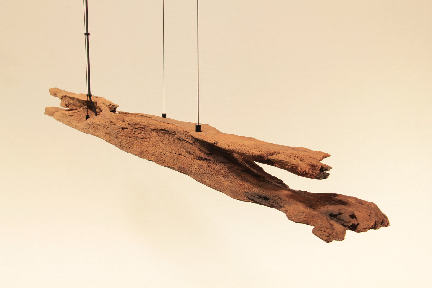 Dining table lamp - handmade unique piece - 175cm oak beam