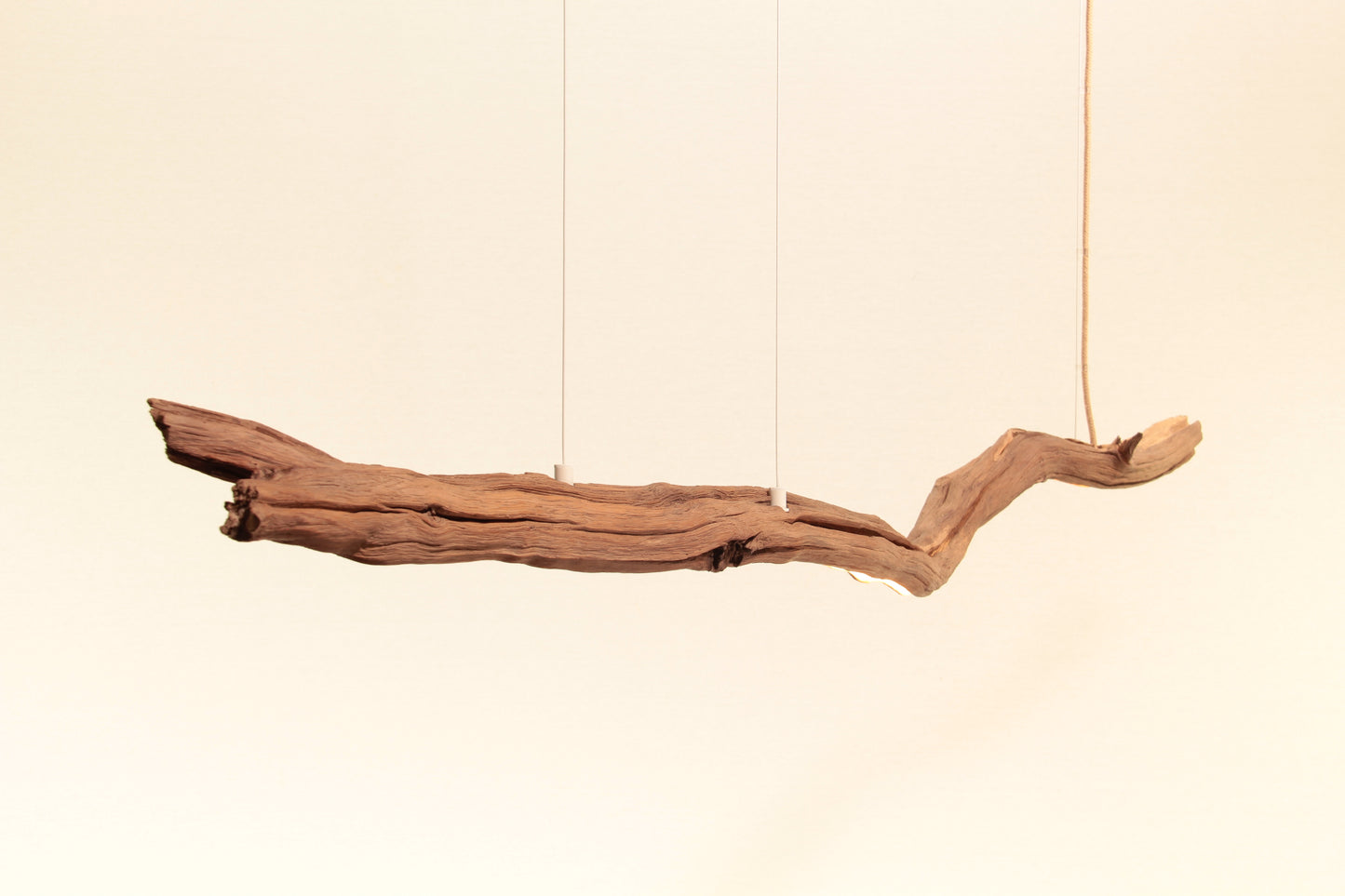 Lampe de table à manger - fait main pièce unique - 158cm branche de chêne