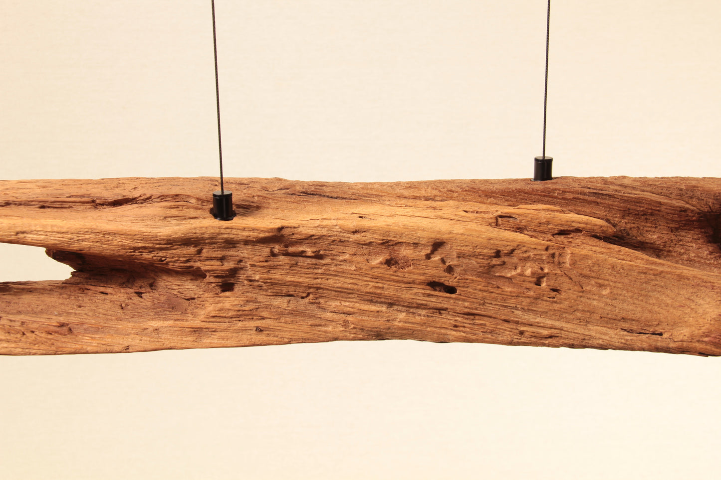 Lampe de table à manger - fait main pièce unique - 126cm poutre en chêne