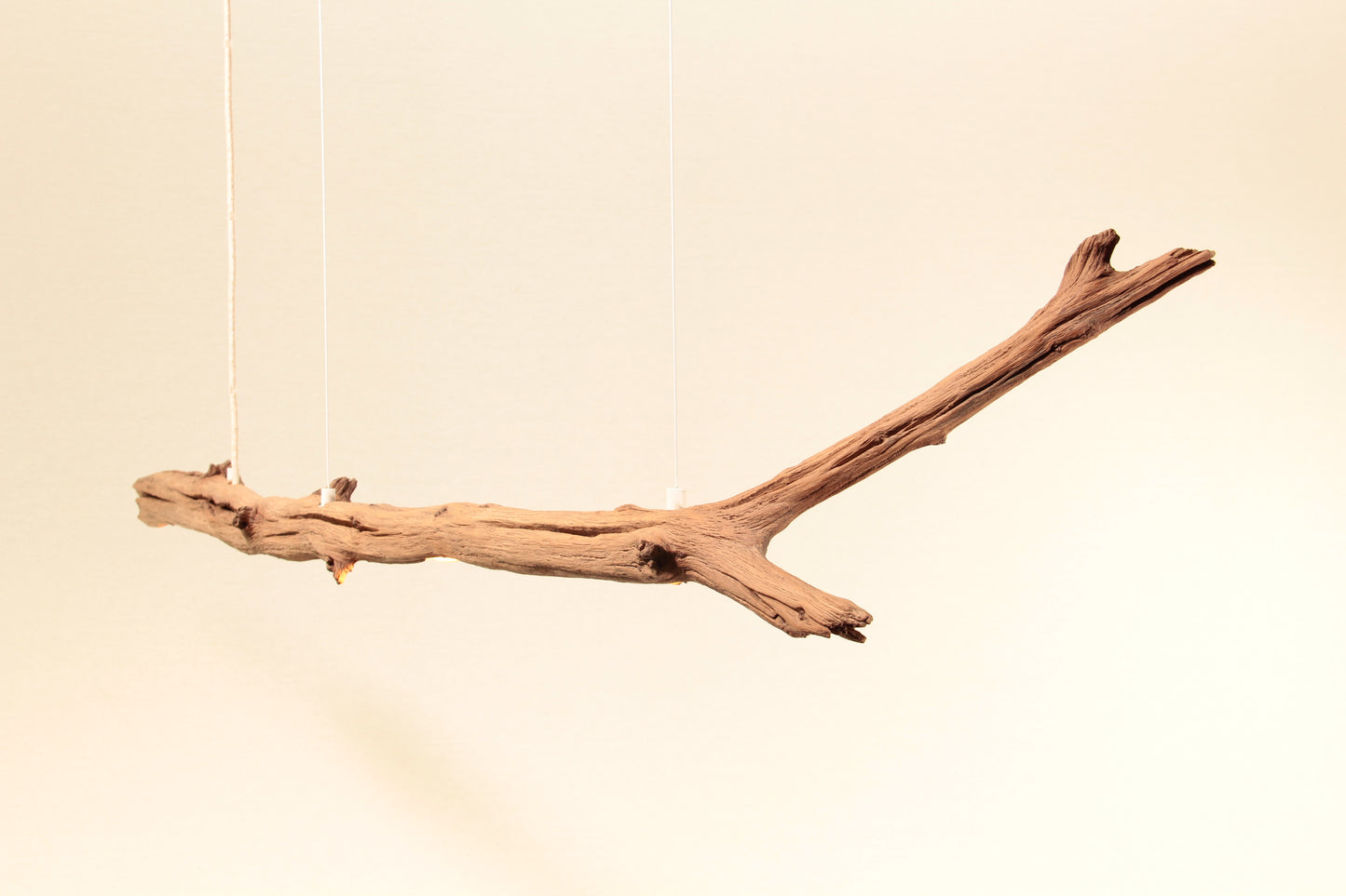 Dining table lamp - handmade unique piece - 159cm oak branch