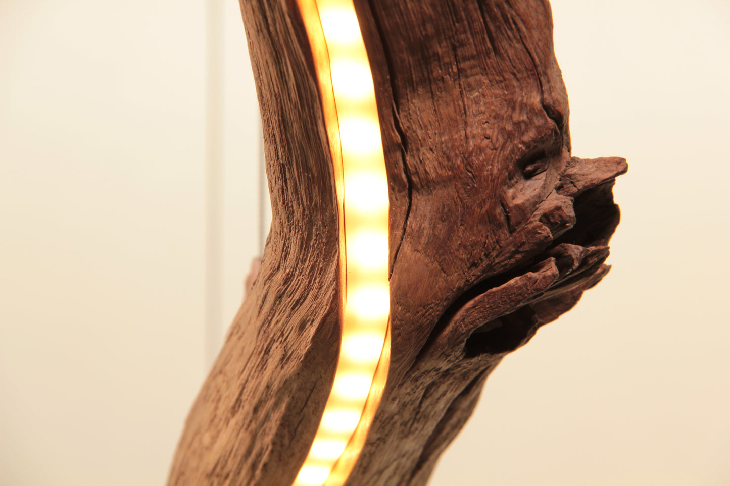Dining table lamp - handmade unique piece - 149cm oak branch