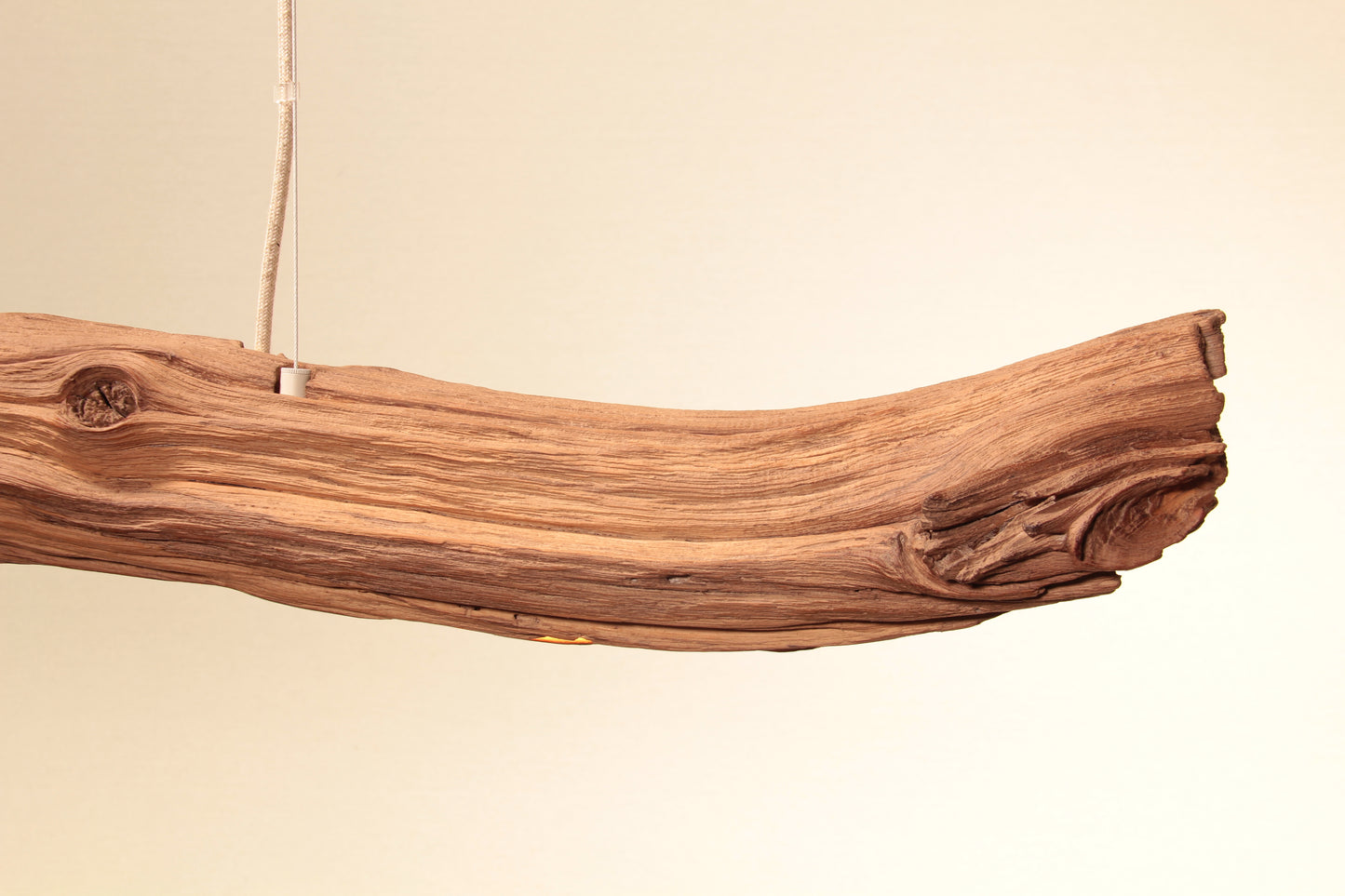Esstischleuchte - handgefertigtes Unikat - 152cm Eichenast